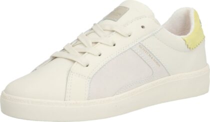 SCOTCH & SODA Tenisky 'Laurite Low Lace Shoes' žlutá / bílá
