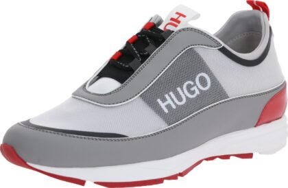 HUGO Tenisky 'Hybrid_Runn_Mnpu' červená / světle šedá