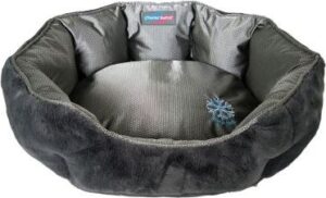 ThermoSwitch® Santorini pelíšek z paměťové pěny stříbrný - šedý - M: D 60 x Š 50 x V 20 cm Platba dobírkou není možná