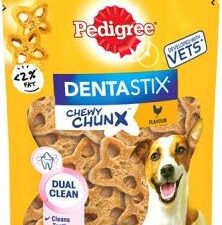 Pedigree Dentastix Chewy Chunx - výhodné balení: mini pamlsky hovězí 5 x 68 g (pro malé psy)