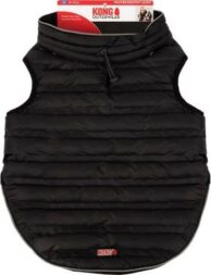 KONG Parachute Puffer vesta černá - délka zad cca 43 cm (velikost S)