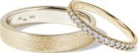 Zlaté snubní prsteny s diamanty KLENOTA
