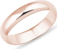 Snubní prsten z růžového zlata KLENOTA