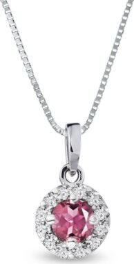 Diamantový náhrdelník s turmalínem KLENOTA
