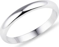 Snubní prsten z bílého zlata - 2.5 mm / 2 g KLENOTA