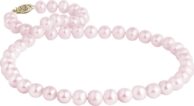 Růžový perlový náhrdelník KLENOTA