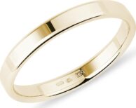Moderní zlatý prsten pro muže KLENOTA