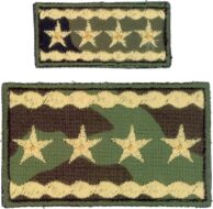Nášivka: Hodnost AČR Armádní generál vz. 95 zelený velká