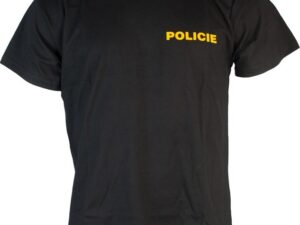 Tričko POLICIE černé 3XL