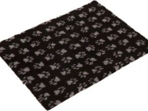 Deka pro kočky Vetbed® Isobed SL Paw, černo/šedá - D 100 x Š 75 cm
