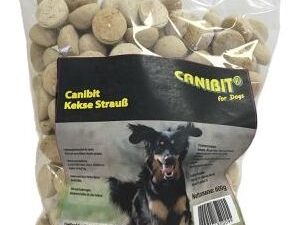 600 g Caniland pštrosí keksy (Canibit) - výhodné balení 3 x 600 g