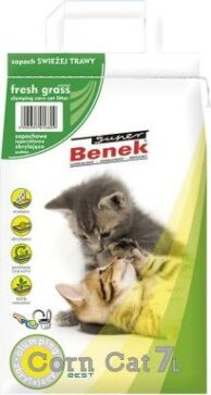 Benek Super Corn Cat čerstvá tráva - 35 l