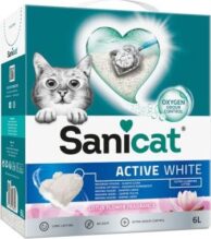 Sanicat Active White Lotus Flower stelivo pro kočky - 6 l