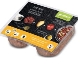 proCani frisch & fertig - Kachní menu s bramborami a jablky - 40 x 2 x 200 g