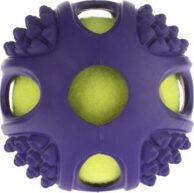 Hračka pro psy gumový tenisový míček 2v1 - 2 kusy Ø 6 cm