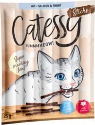Catessy Sticks 10 ks - Bar-B-Q s lososem