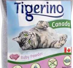 Kočkolit Tigerino Canada - vůně dětského pudru - Výhodné balení 2 x 12 kg