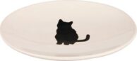 Trixie keramický talíř s motivem kočky - Výhodné balení: 2 x D 18 × Š 15 cm