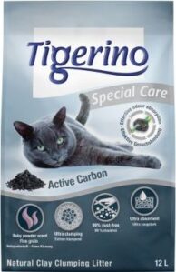 Tigerino Special Care stelivo pro kočky - Active Carbon - Dvojité balení 2 x 12 l