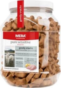 MERA pure sensitive Goody Snacks 600 g - Míchané balení: 600 g losos & rýže + 600 g krůta & brambory