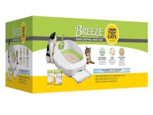 50 % Purina Tidy Cats Breeze se speciálním systémem startovací sada - Startovní sada (toaleta + zásoby na 1 měsíc)