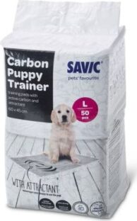 Savic Puppy Trainer Pads s aktivním uhlím - Medium: D 45 x Š 30 cm, 50 kusů