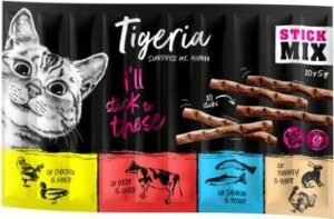 Výhodné balení Tigeria Sticks 30 x 5 g - Mix (4 druhy)