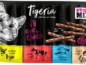 Výhodné balení Tigeria Sticks 30 x 5 g - krůta a zajíc