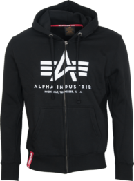 Alpha Industries Mikina Basic Zip Hoody černá L