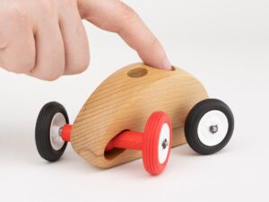 Autíčko Finger Car přírodní lesklé - starší model