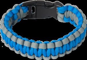 Náramek Paracord NEON modrá XL