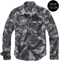 Brandit Košile Vintage Shirt Longsleeve 1/1 grey camo 7XL