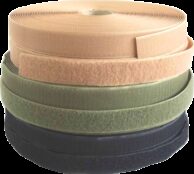Uzávěr stuhový - suchý zip š. 38 mm - smyčky [10 cm] olivová