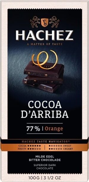 Hachez čokoláda Cocoa d´Arriba pomeranč 77% 100g