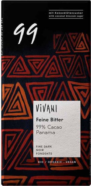 Vivani Bio tmavá čokoláda 99% 80g