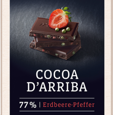 Hachez čokoláda Cocoa d´Arriba jahoda & pepř 77% 100g