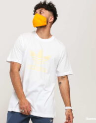 adidas Originals Trefoil T-Shirt bílé / světle žluté XL