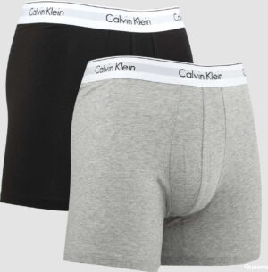 Calvin Klein 2Pack Boxer Briefs Modern Cotton C/O černé / melange šedé XL
