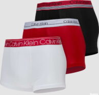 Calvin Klein 3Pack Cotton Stretch Trunk bílé / černé / červené S