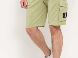 CALVIN KLEIN JEANS M Monogram Jogger Short světle olivové XL
