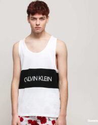 Calvin Klein Loose Crew Tank bílé / černé S