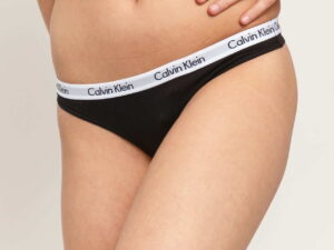 Calvin Klein Thong 3 Pack C/O černé / bílé S