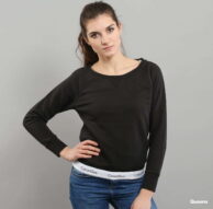 Calvin Klein Top Sweatshirt Long Sleeve C/O černá L