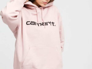 Carhartt WIP W Hooded Carhartt Sweat světle růžová L