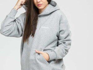 Carhartt WIP W' Hooded Typeface Sweat melange šedá L