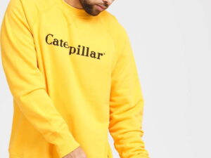 CATERPILLAR Basic Printed Logo Sweatshirt žlutá XL