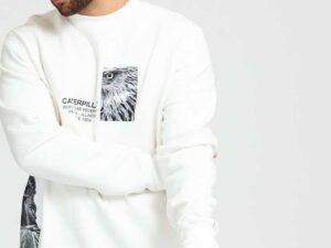 CATERPILLAR Eagle Graphic Sweatshirt bílá M
