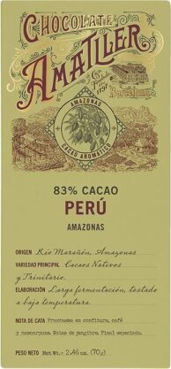 Amatller 83% Perú 70 g