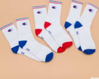 Champion 3 Pack Socks bílé / modré / červené EUR 35-38