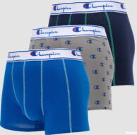 Champion Boxery Leg Mix 3Pack šedé / navy / modré XXL